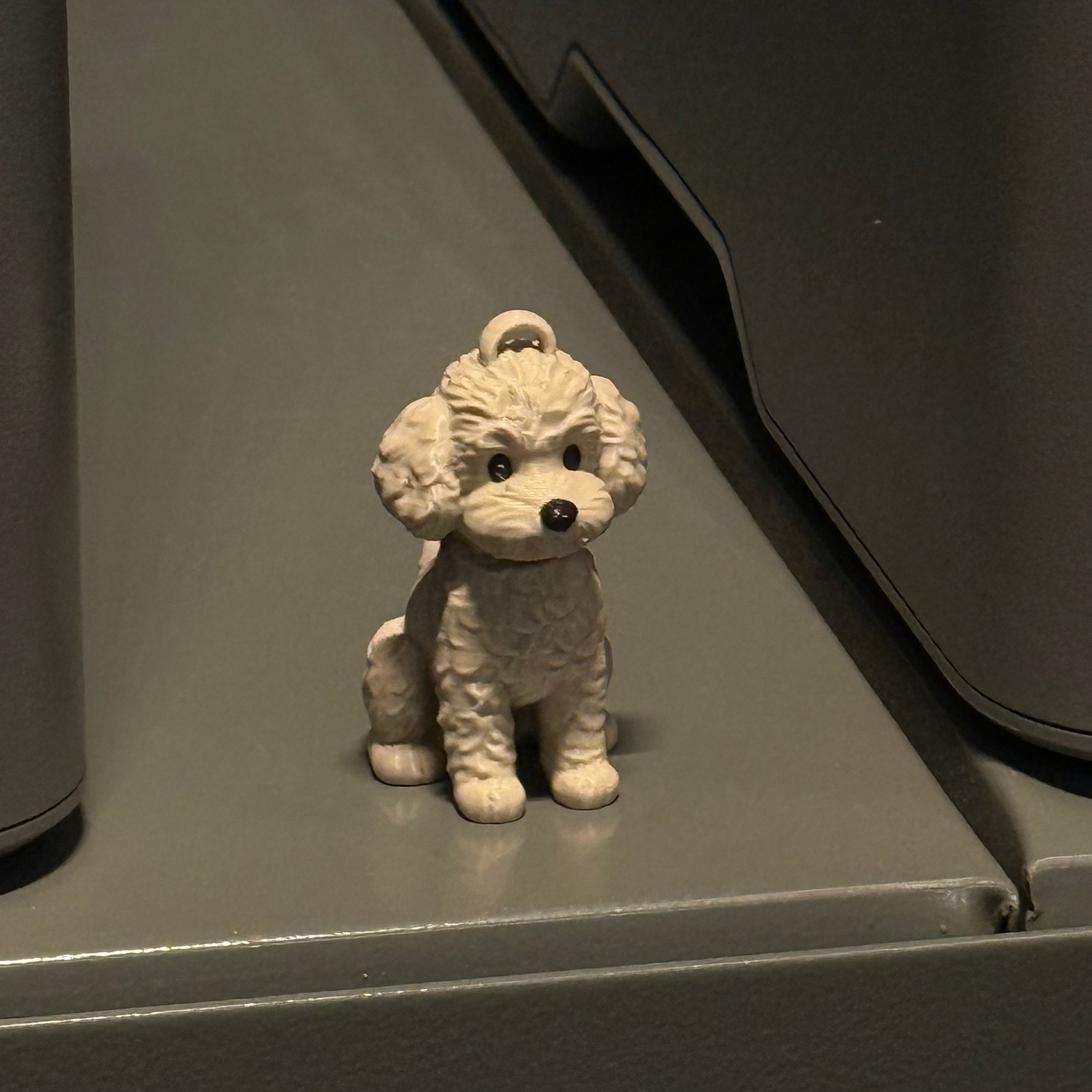 Maltese dog keychain