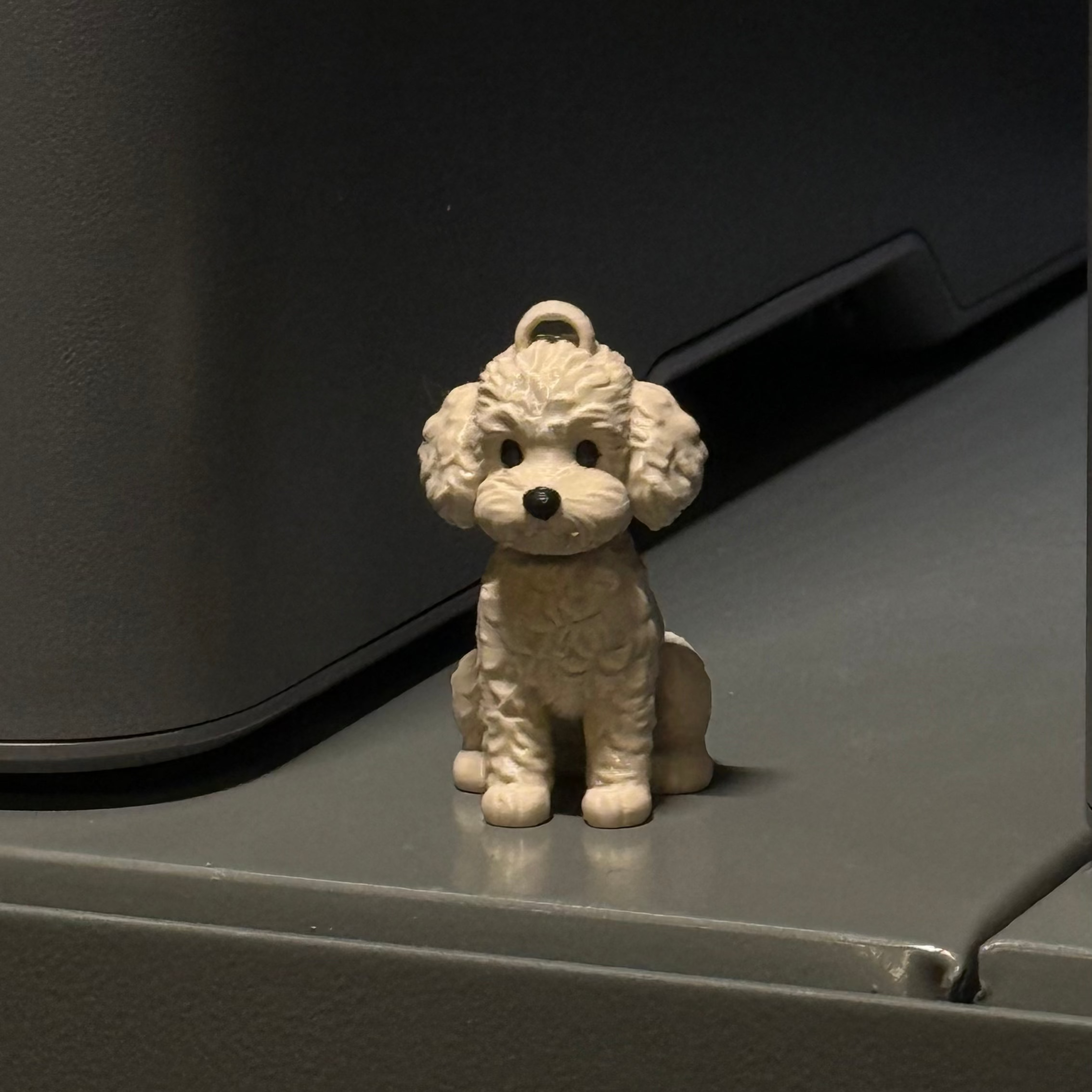 Maltese dog keychain